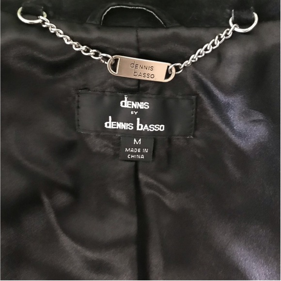 Black Suede Jacket Dennis by Dennis Basso Ladies Medium Jacket New without Tags - Picture 8 of 12